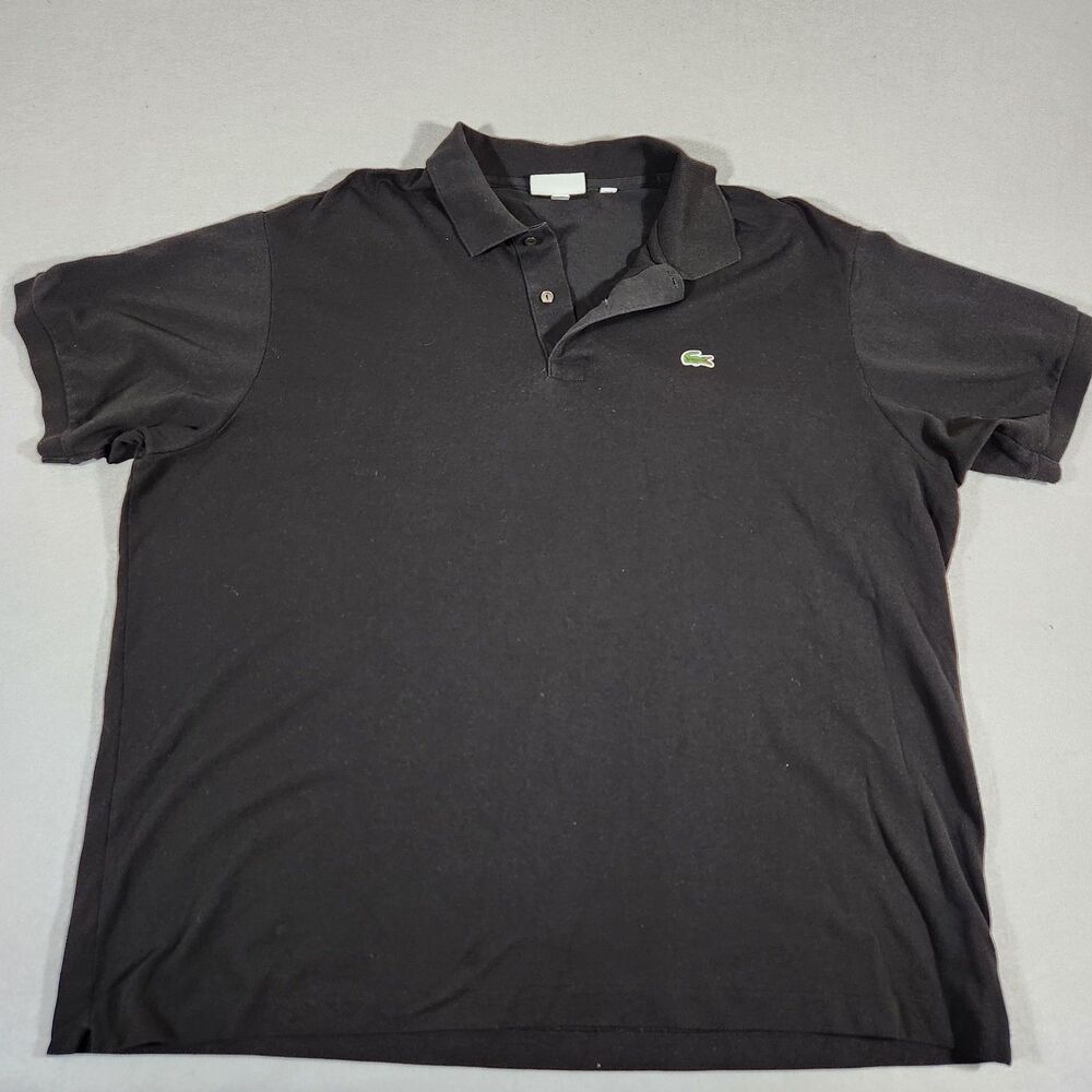 Lacoste Classic Fit Black Tennis Polo 4XL